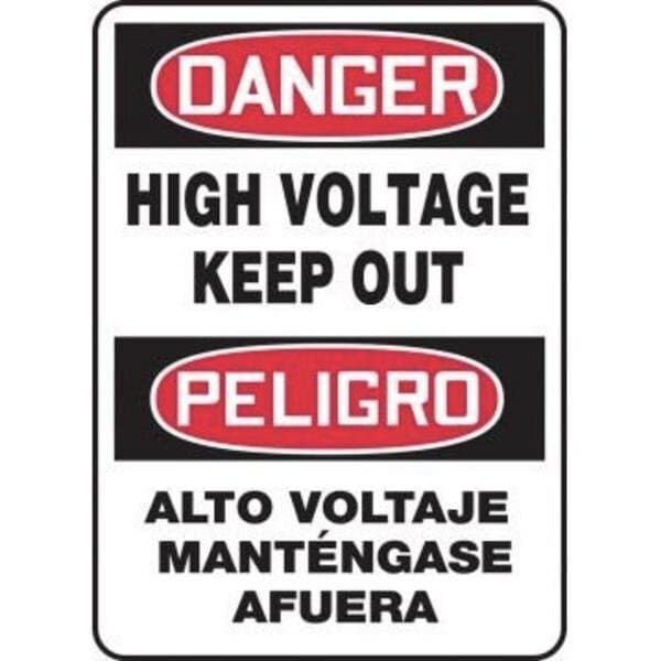 Accuform BILINGUAL OSHA DANGER SAFETY SIGN HIGH SBMELC129JXT - main